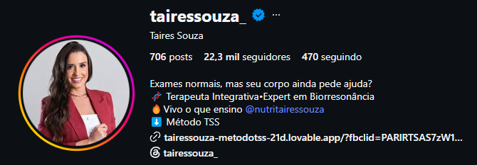 Foto de @tairessouza_