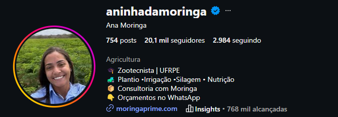 Foto de @aninhadamoringa