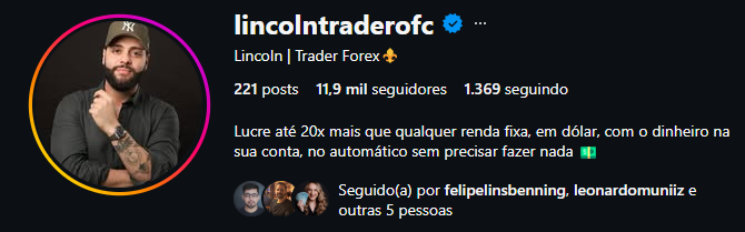 Foto de @lincolntraderofc